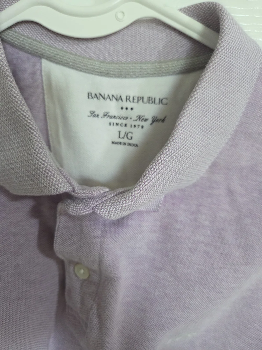 Banana Republic Men’s Lilac Polo Shirt
